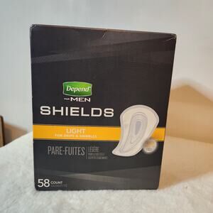 Depend Incontinence Shields for Men Light Absorbency 58 Count